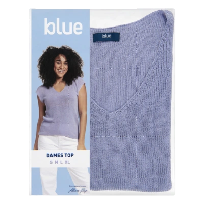 pdp-image-Blue Dames top lurex lila S