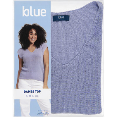pdp-image-Blue Dames top lurex lila M