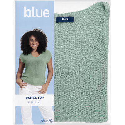 pdp-image-Blue Dames top lurex groen XL