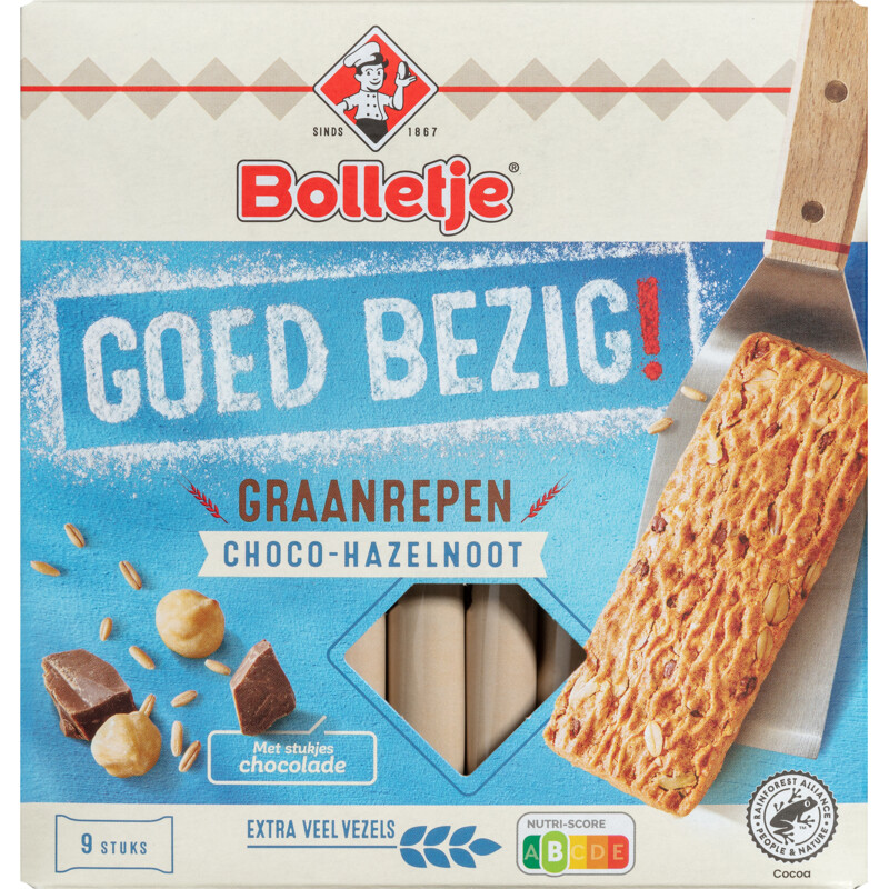 Bolletje Goed bezig graanrepen choco-hazelnoot bestellen | Albert Heijn