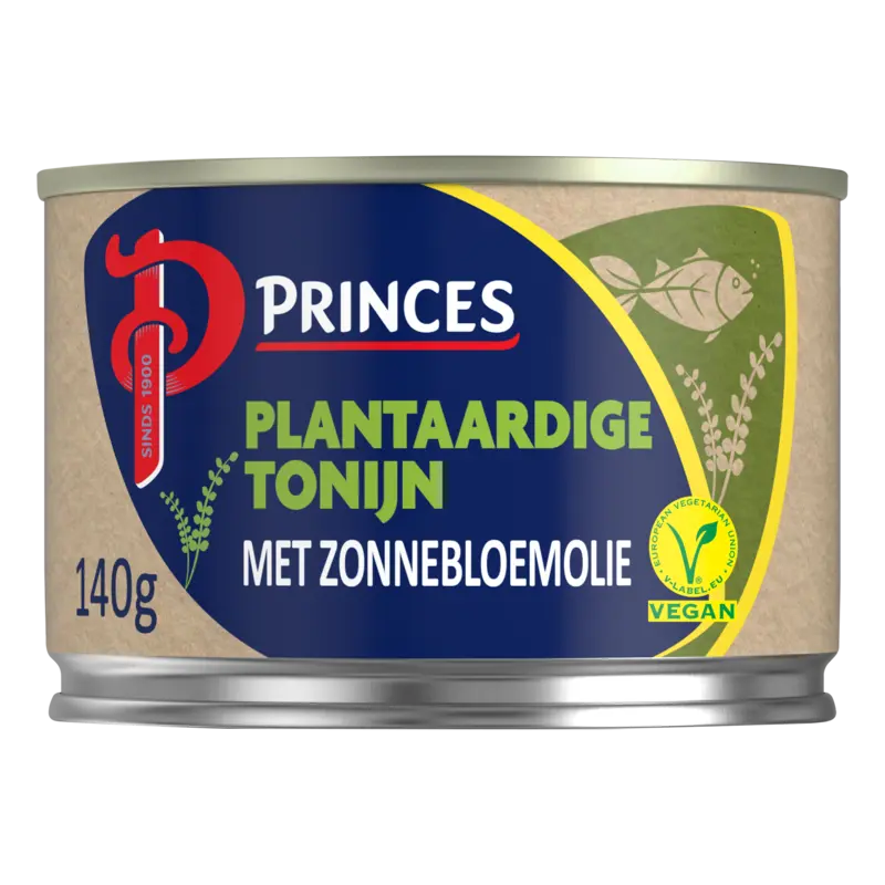Plantaardige tonijn met zonnebloemolie