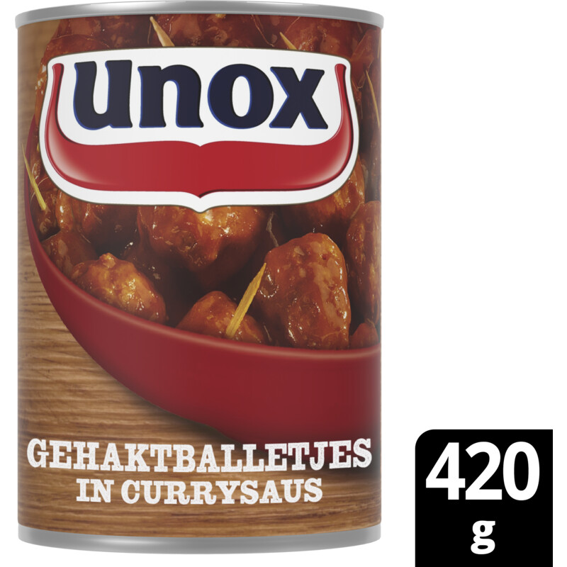 Een afbeelding van Unox Gehaktballetjes in currysaus