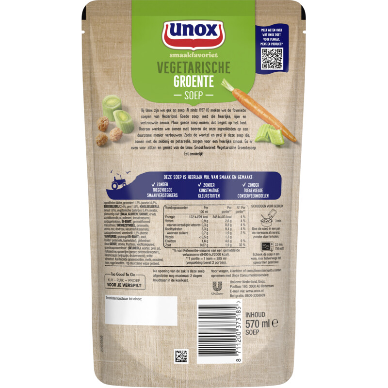 Een afbeelding van Unox Vegetarische groentesoep