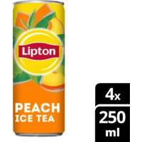 Een afbeelding van Lipton Ice tea peach 4-pack