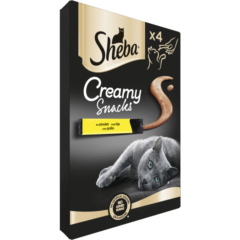 Een afbeelding van Sheba Creamy snacks kip