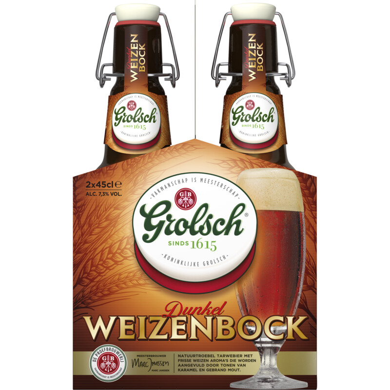 Een afbeelding van Grolsch Weizenbock 2-pack