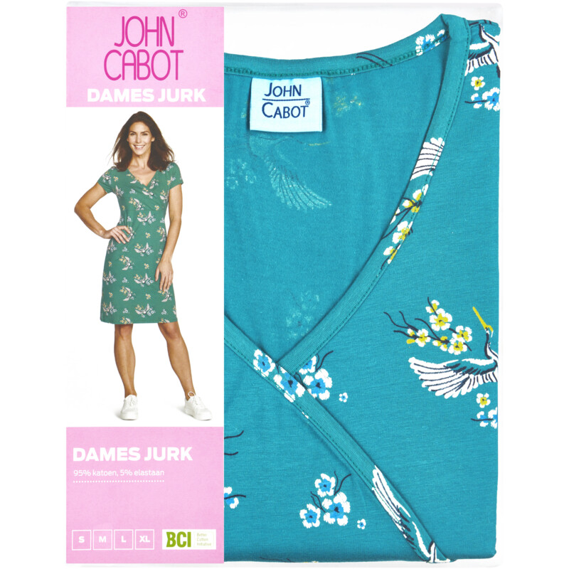 Een afbeelding van John Cabot Jurk groen XL