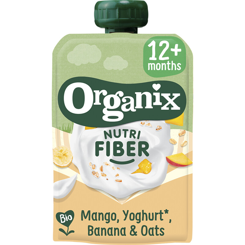 Een afbeelding van Organix Nutri fiber mango yoghurt  12+ mnd