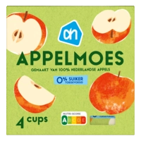 AH Appelmoes 0% suiker toegevoegd 4-pack