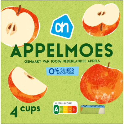 pdp-image-AH Appelmoes 0% suiker toegevoegd 4-pack