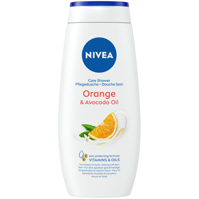 Een afbeelding van NIVEA Care shower orange & avocado oil