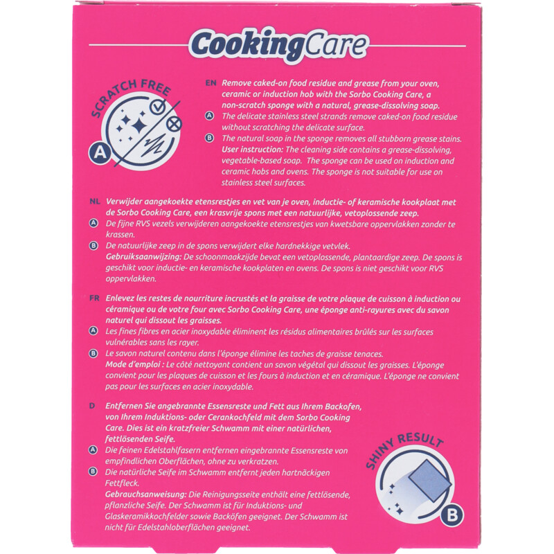 Een afbeelding van Sorbo Cooking care kookplaat- & ovenspons