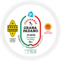 Een afbeelding van AH Italiaanse grana padano 32+ flakes