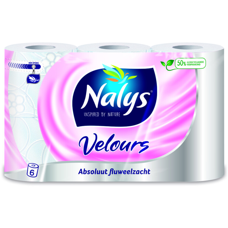 Een afbeelding van Nalys Velours toiletpapier