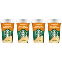 Een afbeelding van Starbucks caramel macchiato ijskoffie pakket