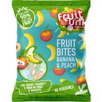 Een afbeelding van Fruitfunk Fruit bites banana & peach