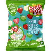 Een afbeelding van Fruitfunk Fruit bites strawberry & apple