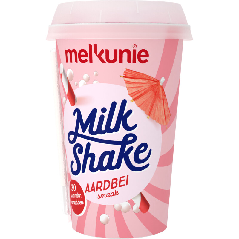 Een afbeelding van Melkunie Milkshake aardbei