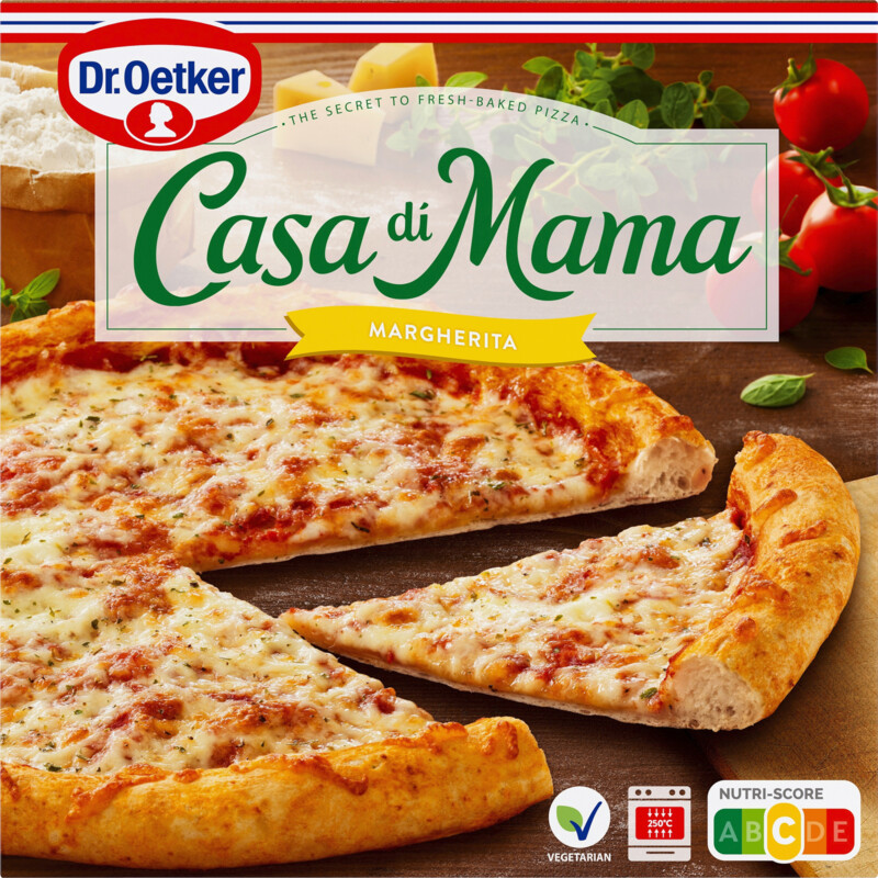 Een afbeelding van Dr. Oetker Casa di mama pizza margherita