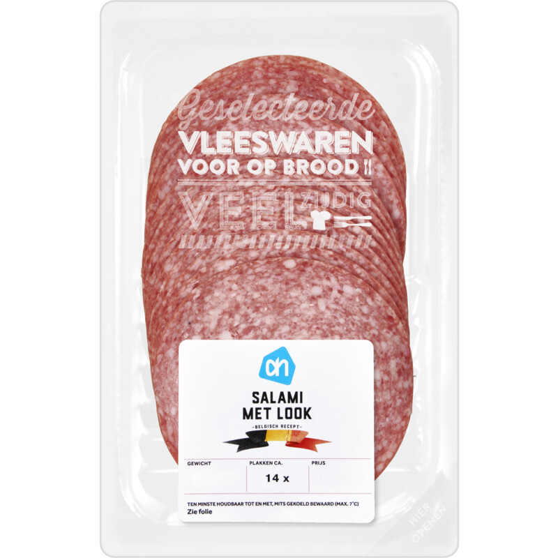 Een afbeelding van AH Salami met look bel