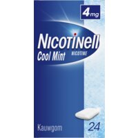 Een afbeelding van Nicotinell Cool mint nicotine kauwgom 4mg