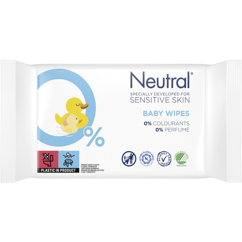 Een afbeelding van Neutral Baby wipes 16-pack