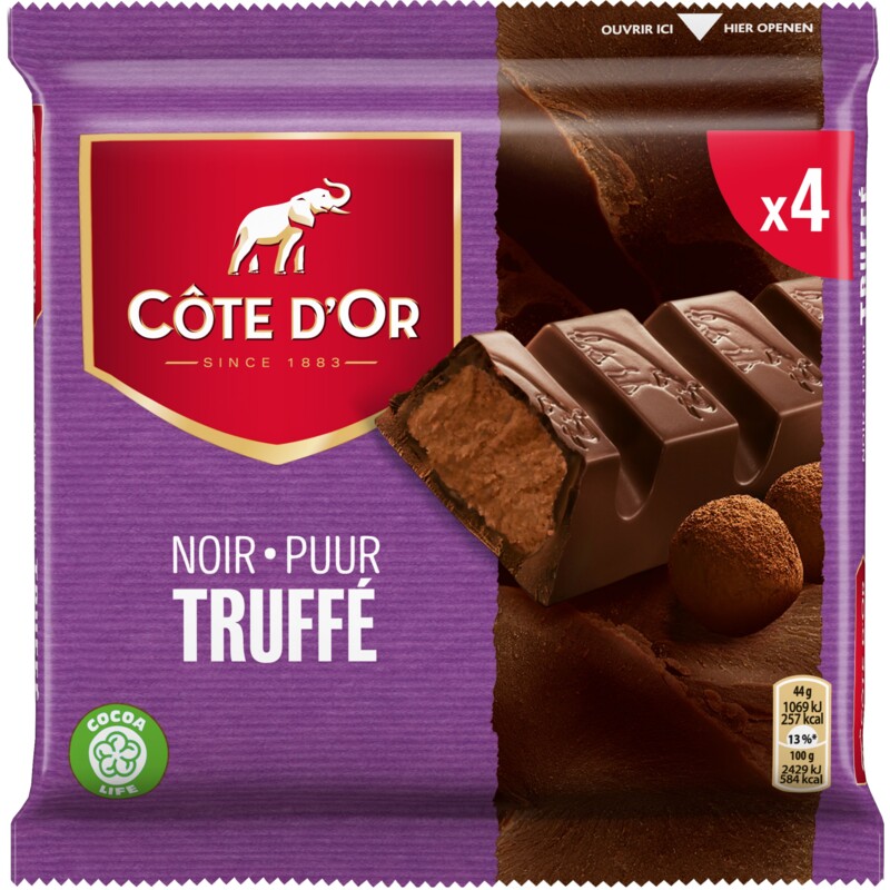 Een afbeelding van Côte d'Or Noir puur truffé