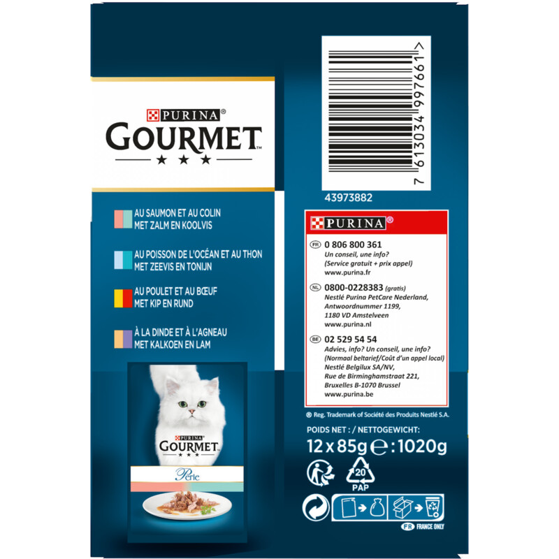 Een afbeelding van Gourmet Perle land en zee duo minifilets in saus