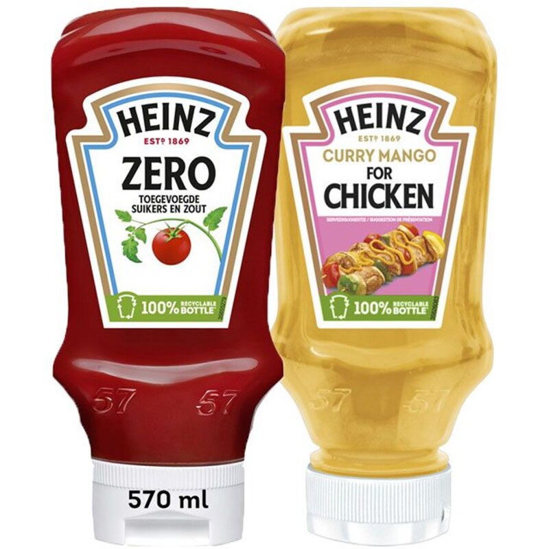 Een afbeelding van Heinz ketchup & Mango curry extra voordelig