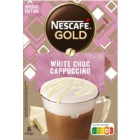Een afbeelding van Nescafé White choco cappuccino oploskoffie