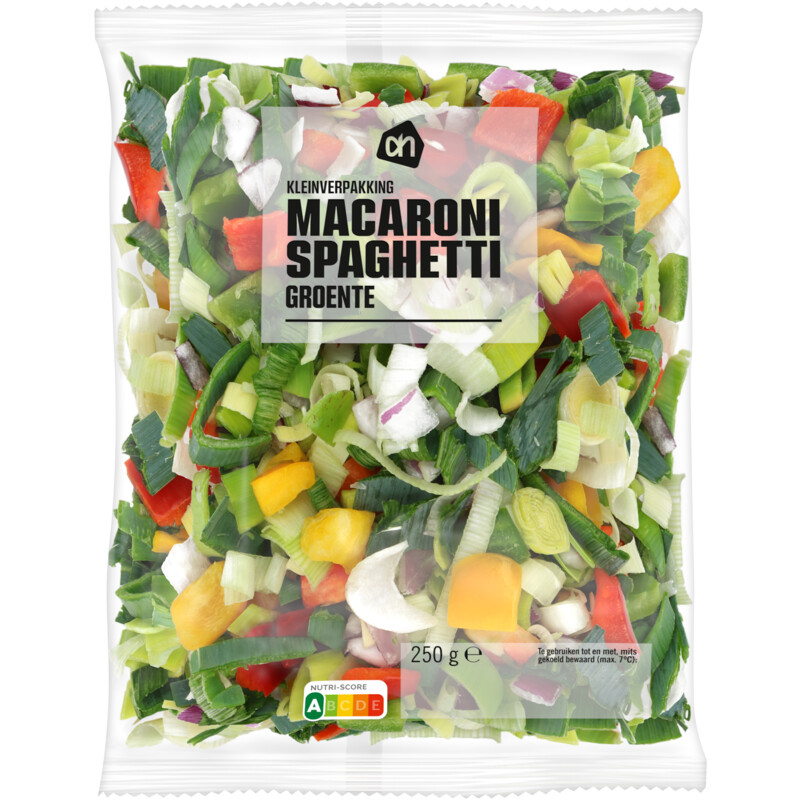 Een afbeelding van AH Macaroni spaghetti groente kleinpak