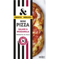 Een afbeelding van Crosta & Mollica Mini pizza salami & mozzarella