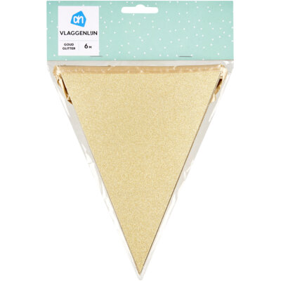pdp-image-AH Glitter vlaggenlijn goud 6mtr