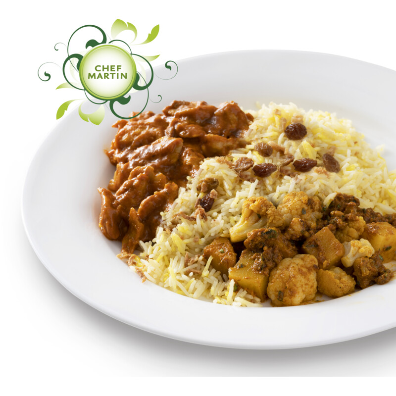 Een afbeelding van Chef Martin Vegan chicken masala