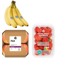 Een afbeelding van Chiquita banaan, appels en aardbeien