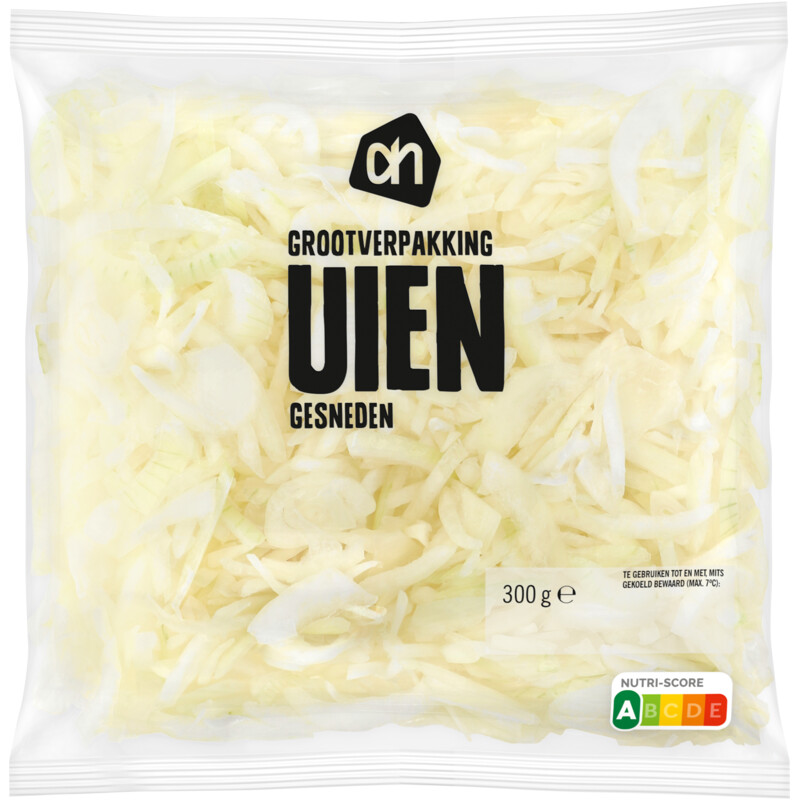 Een afbeelding van AH Gesneden uien grootverpakking