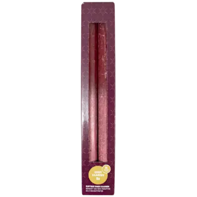 pdp-image-Dresz Rustieke kaarsen dip dye rood