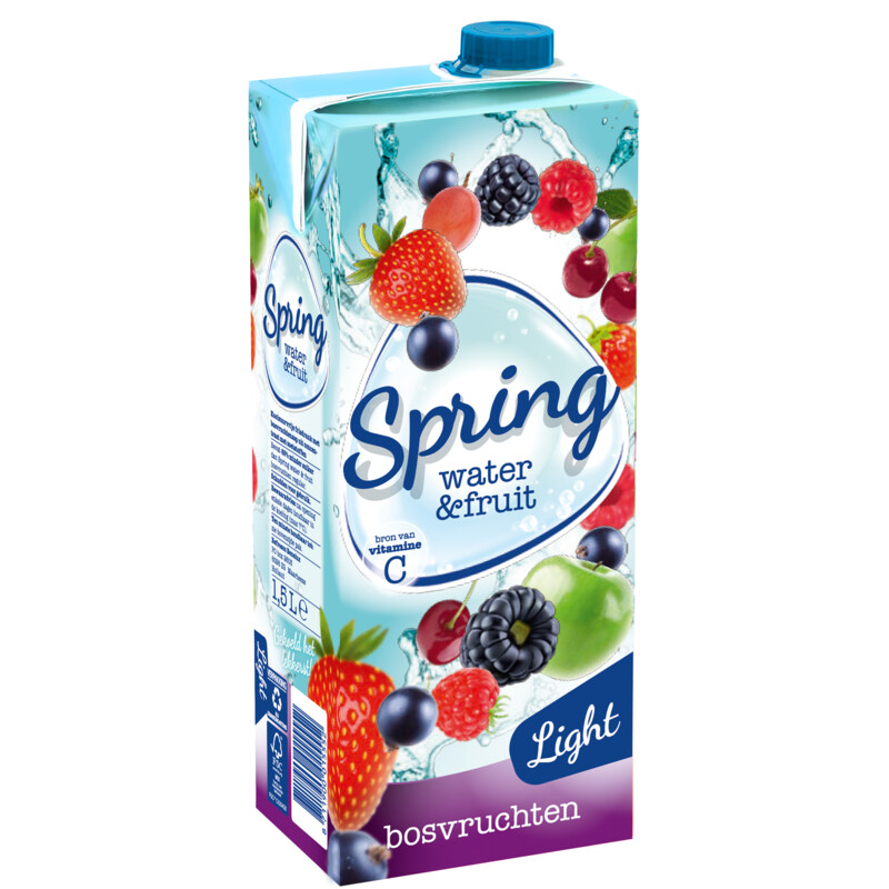 Een afbeelding van Spring Water & fruit bosvruchten light