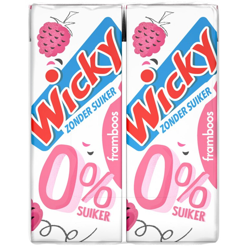 Een afbeelding van Wicky Framboos 0% suiker 10-pack