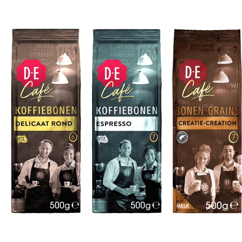 probleem Sluiting injecteren Douwe Egberts Café koffiebonen variatie pakket bestellen | Albert Heijn