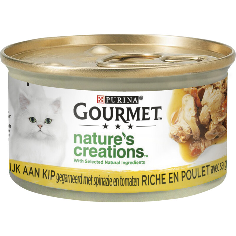 Een afbeelding van Gourmet Nature's creations met kip & spinazie