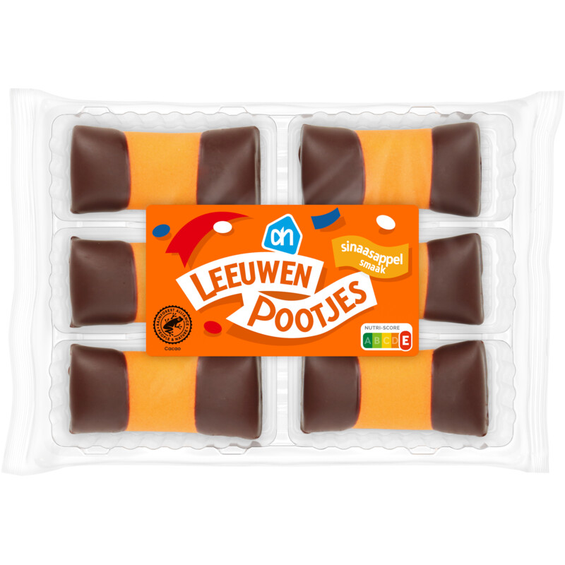 Een afbeelding van AH Leeuwenpootjes sinaasappel smaak