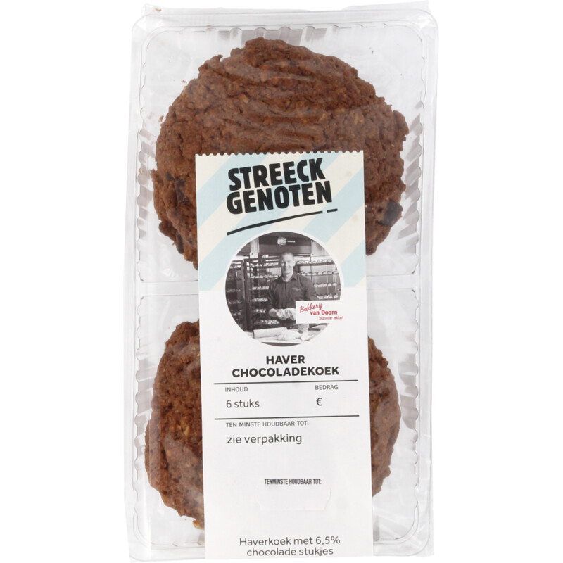 Een afbeelding van Streeckgenoten Haver choco koeken