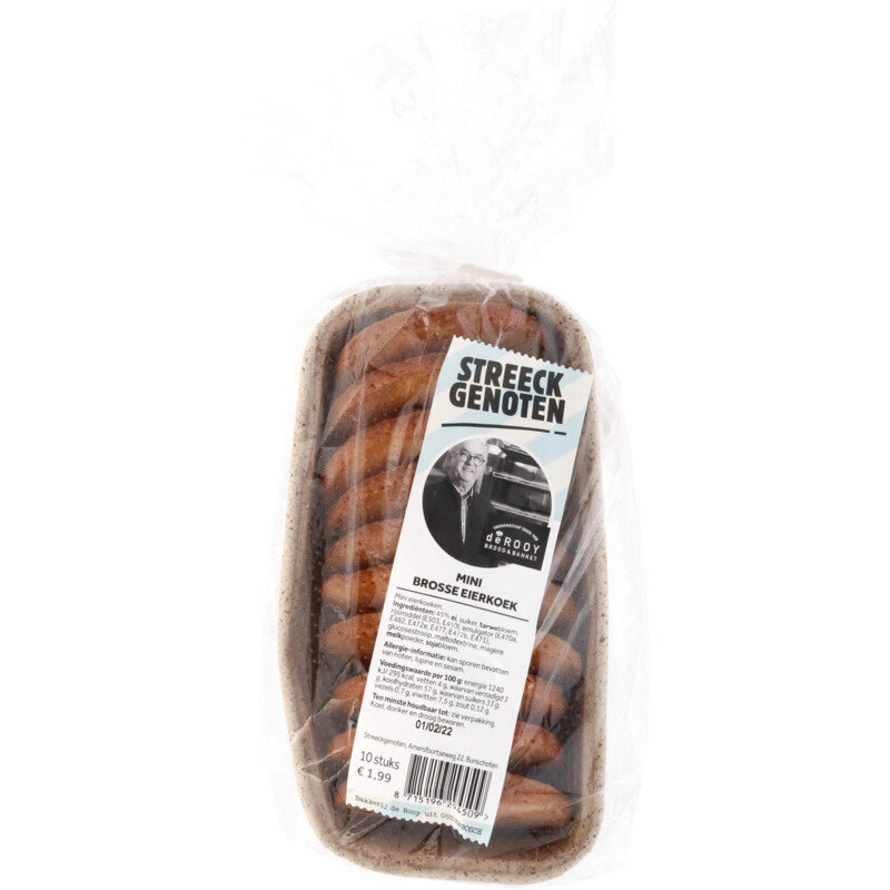 Een afbeelding van Streeckgenoten Mini brosse eierkoek