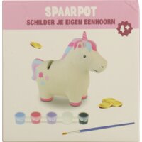 Een afbeelding van AH Spaarpot verven unicorn