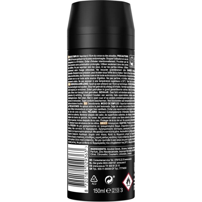 Een afbeelding van Axe Dark temptation deodorant bodyspray