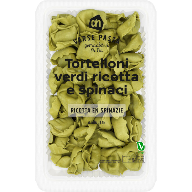 AH Verse tortelloni verdi ricotta e spinaci bestellen | Albert Heijn