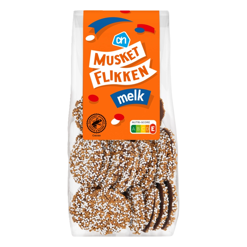 Oranje musketflikken melk