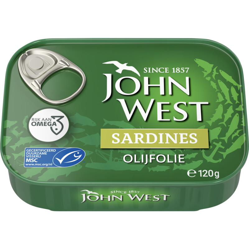 Een afbeelding van John West Sardines olijfolie