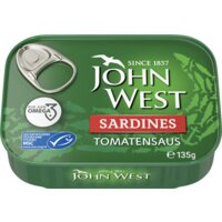 Een afbeelding van John West Sardines tomatensaus